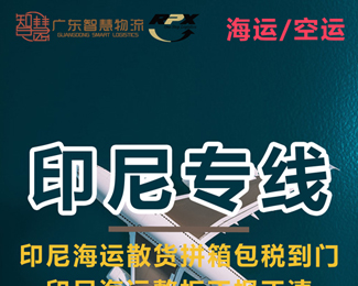 深圳到印尼物流专线价格 印尼海运专线物流公司双清包税派送到门